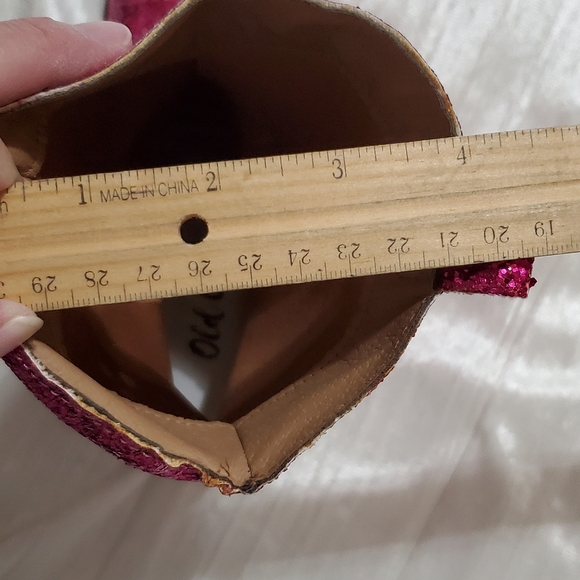 Ladies Fusha Glitter boots! Size 8 - Picture 6 of 6